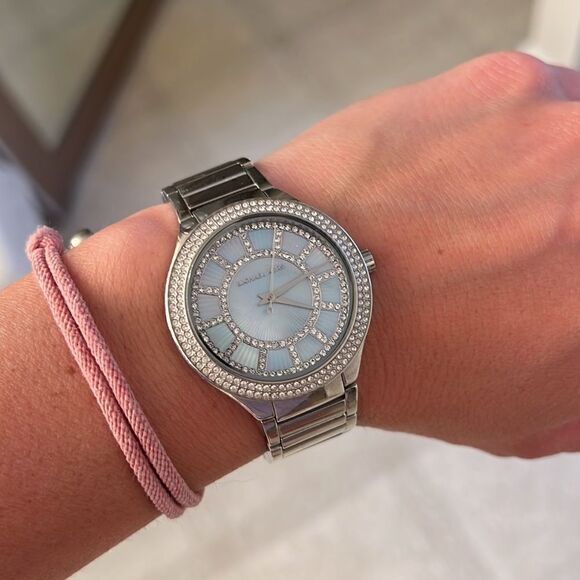 Michael Kors Stainless Steel Blue and Silver Watch main image 6